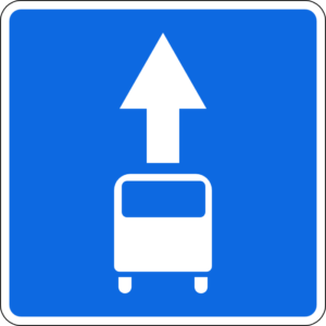 Дорожный знак 5.14 Полоса для маршрутных транспортных средств