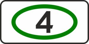 Дорожный знак 8.25 Экологический класс транспортного средства
